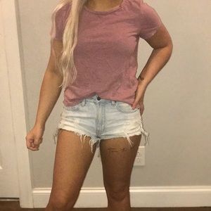 Mauve short sleeve T-shirt